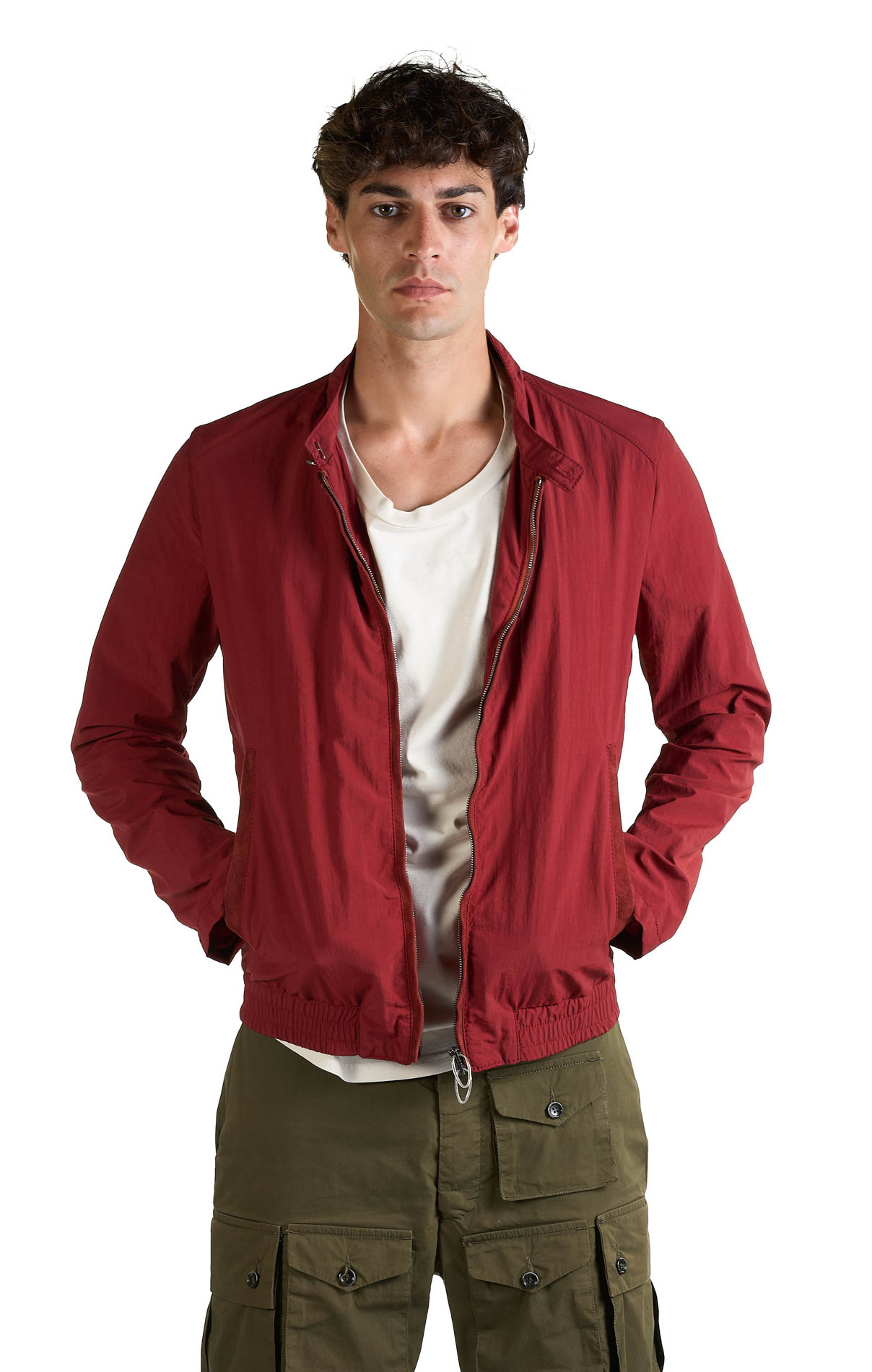 DANIELE BASTA LEATHER AND SILVER JACKET